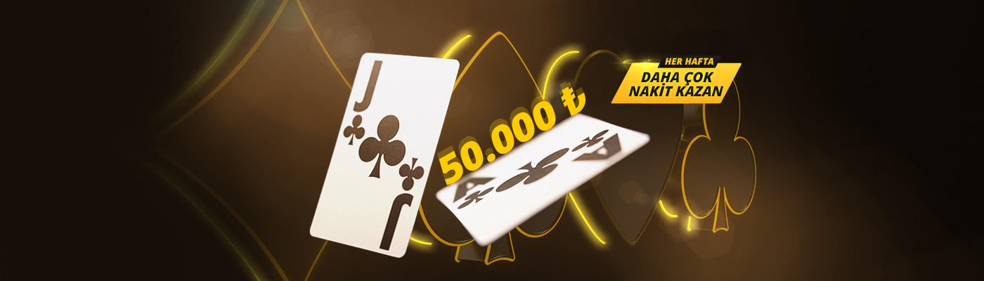 Evolution Blackjack Masalarında 50.000 TL'lik Haftalık Turnuva
